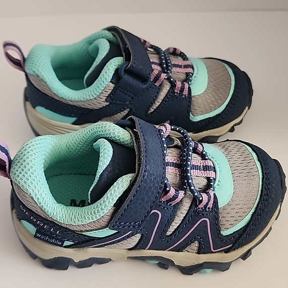 Merrell M-Trail Quest Jr Girls Sneakers - Navy / Gray / Teal - Picture 2 of 10